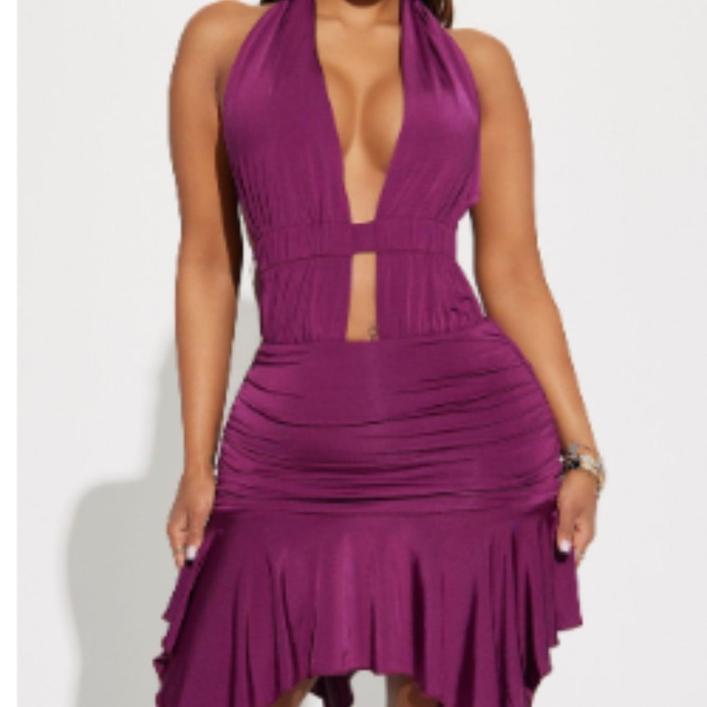 Kora Mini Dress - Purple